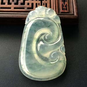 (超值推荐)冰种飘花如意挂件