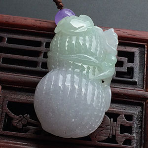 (超值推荐)糯冰种晴水生意兴隆挂件