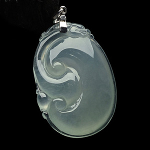 冰种晴水如意挂件