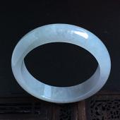 （超值推荐）糯冰种淡紫罗兰手镯（57mm）
