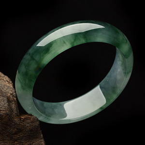 (超值推荐)冰种飘花手镯(58.6mm)