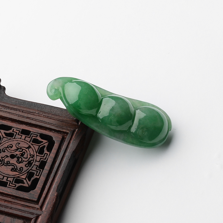 (超值推荐)糯冰种豆色福豆挂件