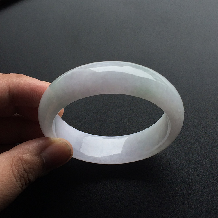 (超值推荐)糯冰种淡紫罗兰手镯(56.2mm)