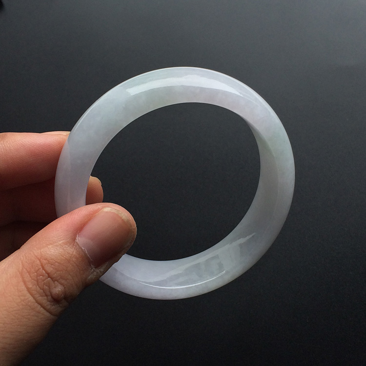 (超值推荐)糯冰种淡紫罗兰手镯(56.2mm)