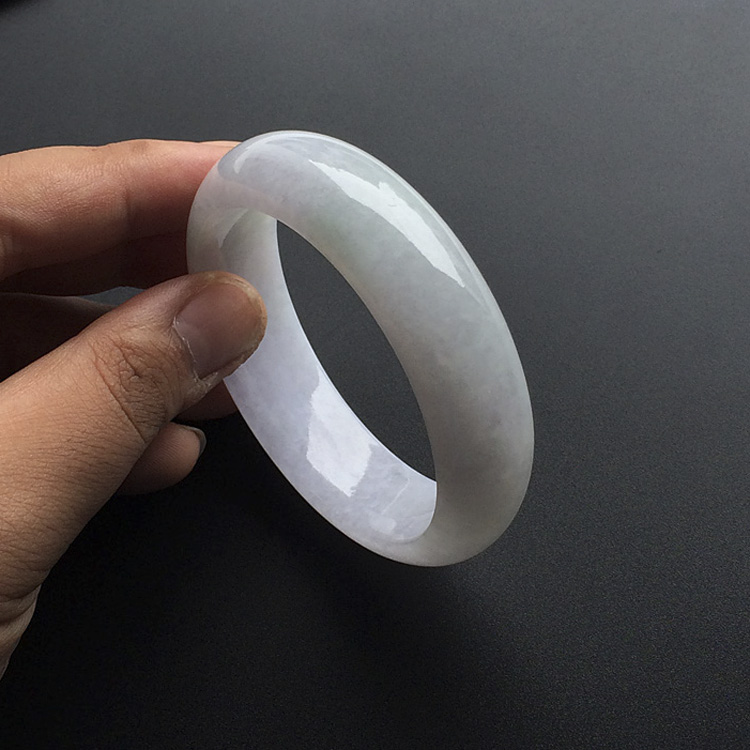 (超值推荐)糯冰种淡紫罗兰手镯(56.2mm)