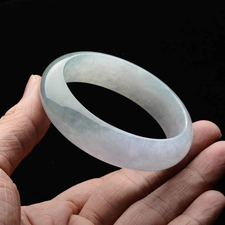 (超值推荐)冰种晴水略带紫罗兰贵妃镯(48.8mm-56.3mm)
