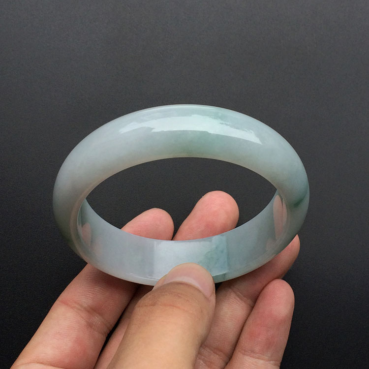 糯冰种飘花手镯(57.4mm)
