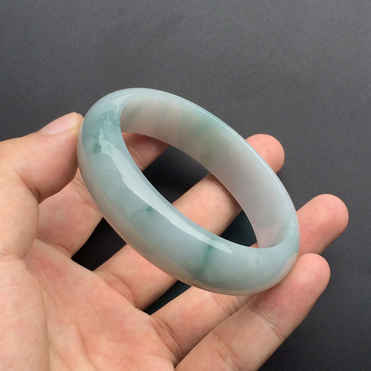 糯冰种飘花手镯(57.4mm)