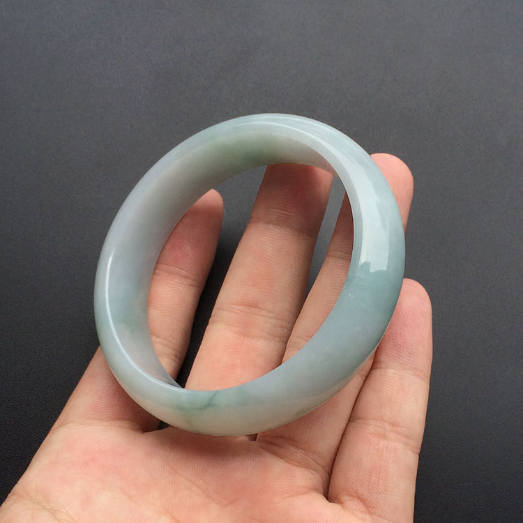糯冰种飘花手镯(57.4mm)