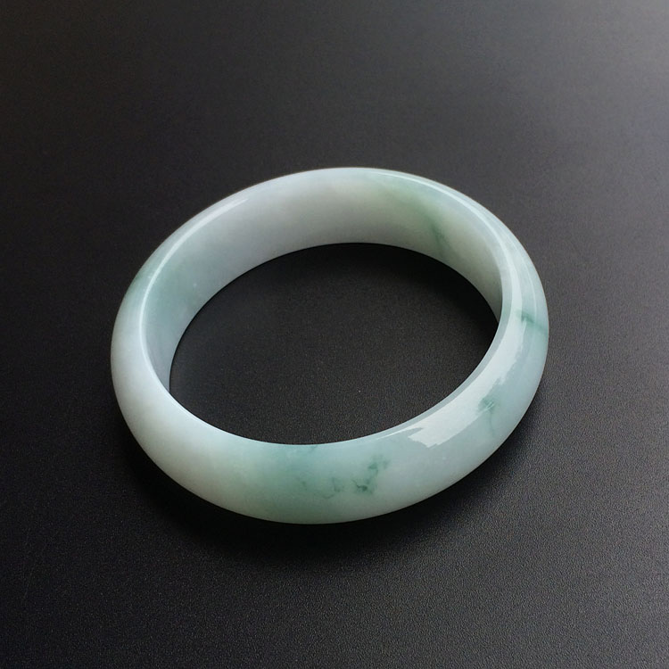 糯冰种飘花手镯(57.4mm)