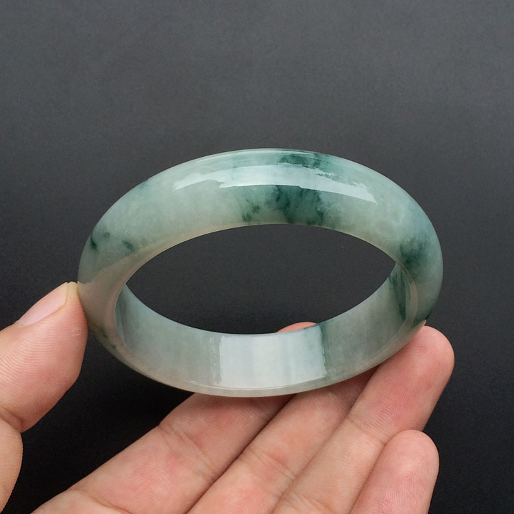 糯冰种飘花手镯(57.8mm)