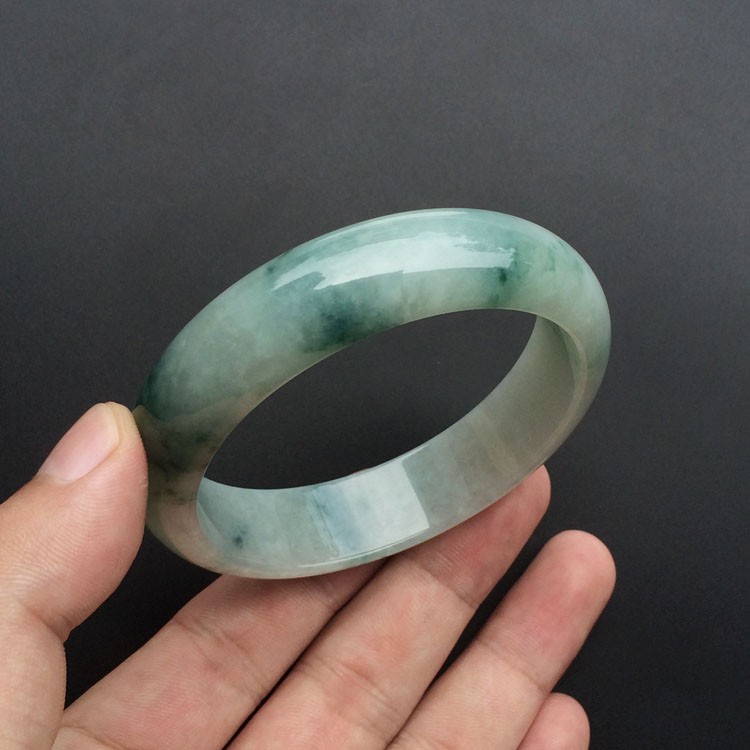 糯冰种飘花手镯(57.8mm)