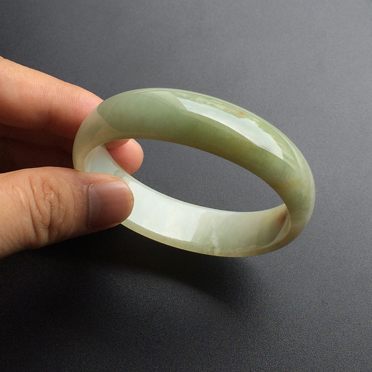 (超值推荐)糯冰种褐黄翡贵妃手镯(52.1-58mm)