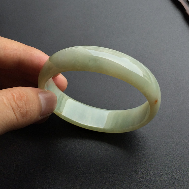 (超值推荐)糯冰种褐黄翡贵妃手镯(52.1-58mm)