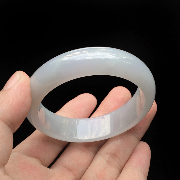 糯冰种紫罗兰手镯(56.2mm)