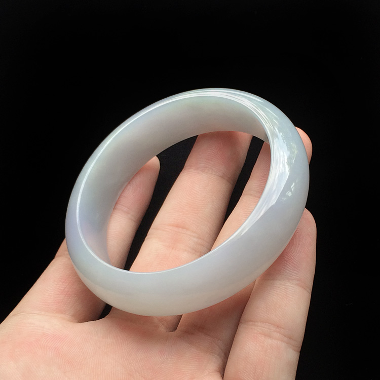 糯冰种紫罗兰手镯(56.2mm)