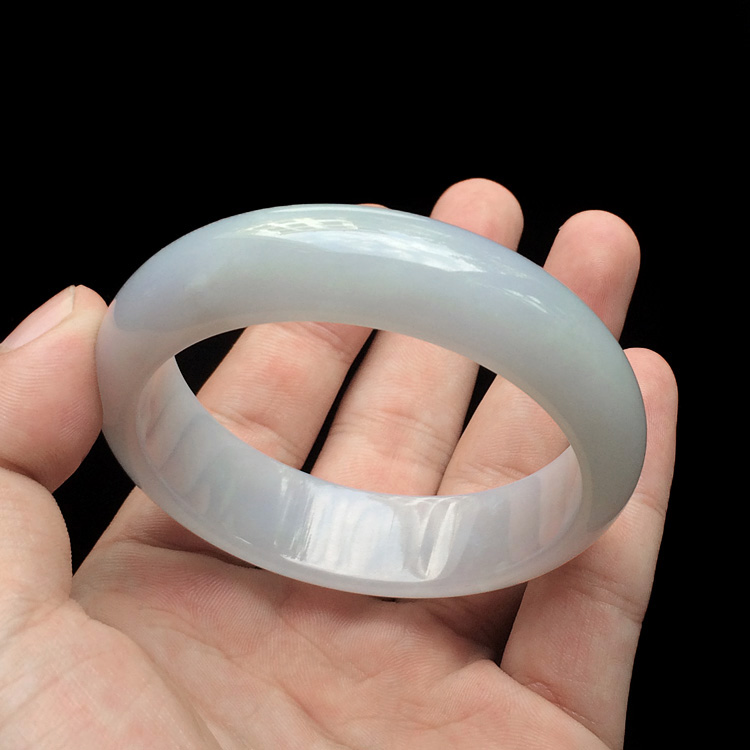 糯冰种紫罗兰手镯(56.2mm)