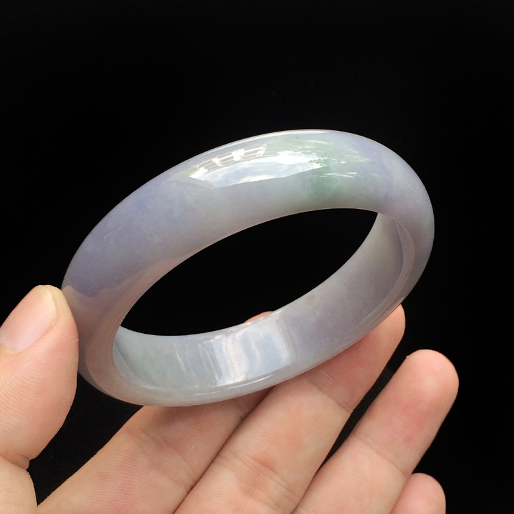 (超值推荐)糯冰种紫罗兰手镯(57.3mm)