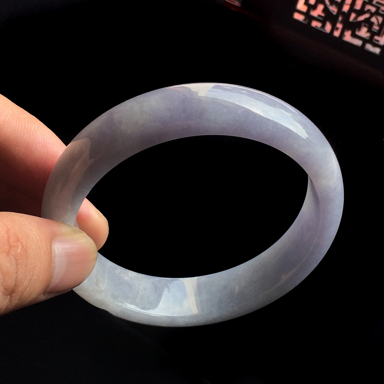 (超值推荐)糯冰种紫罗兰手镯(57.4mm)