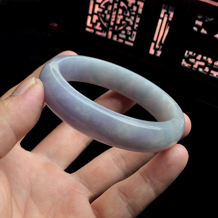 (超值推荐)糯冰种紫罗兰手镯(57.4mm)
