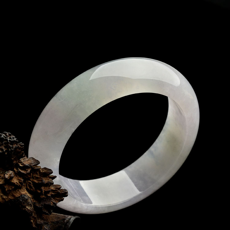 （超值推荐）糯冰种淡紫罗兰手镯（57mm）