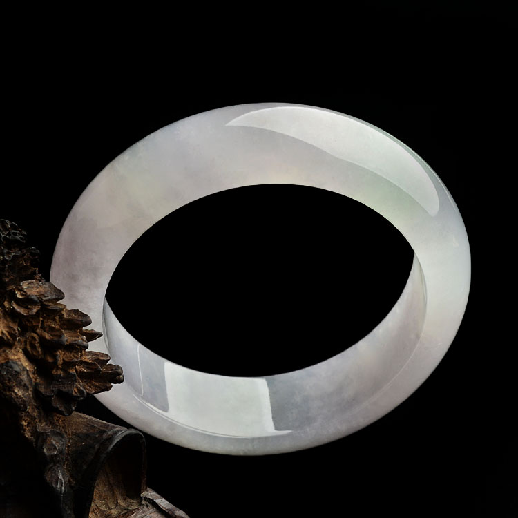 （超值推荐）糯冰种淡紫罗兰手镯（57mm）