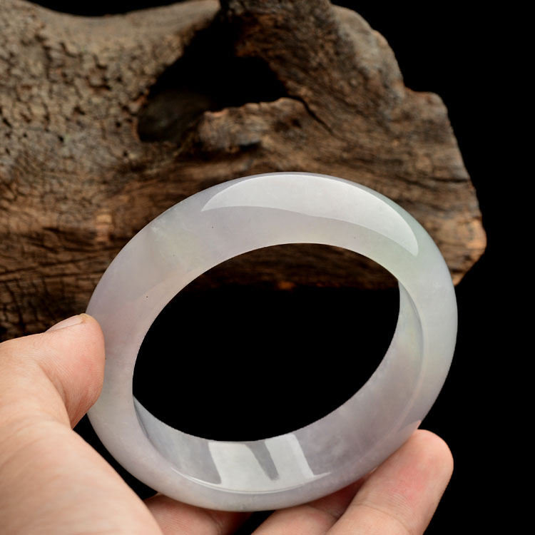 （超值推荐）糯冰种淡紫罗兰手镯（57mm）