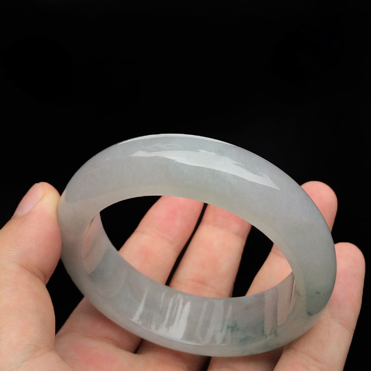 (超值推荐)糯冰种飘花手镯(57.6mm)