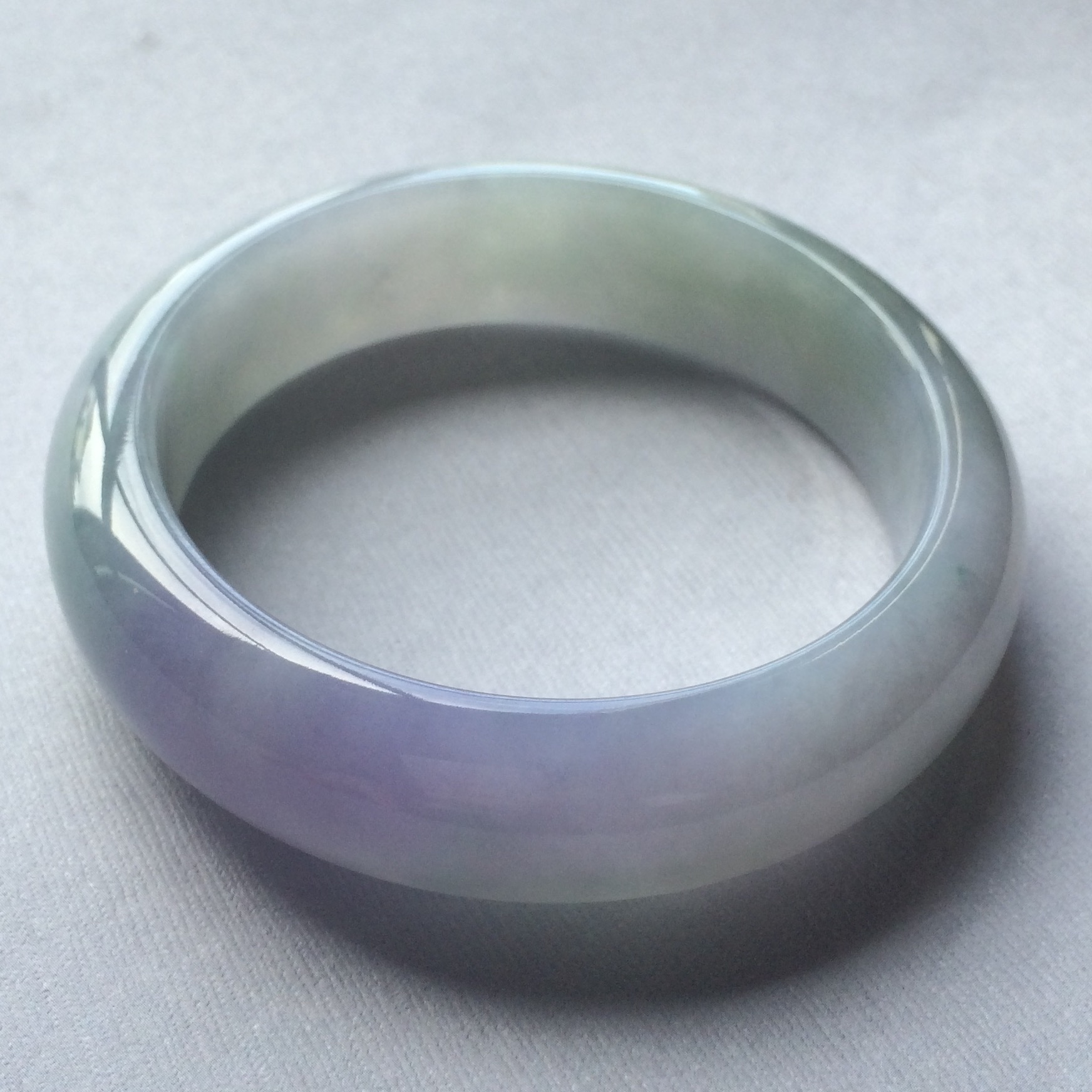 (超值推荐)糯冰种紫罗兰手镯(58.3mm)
