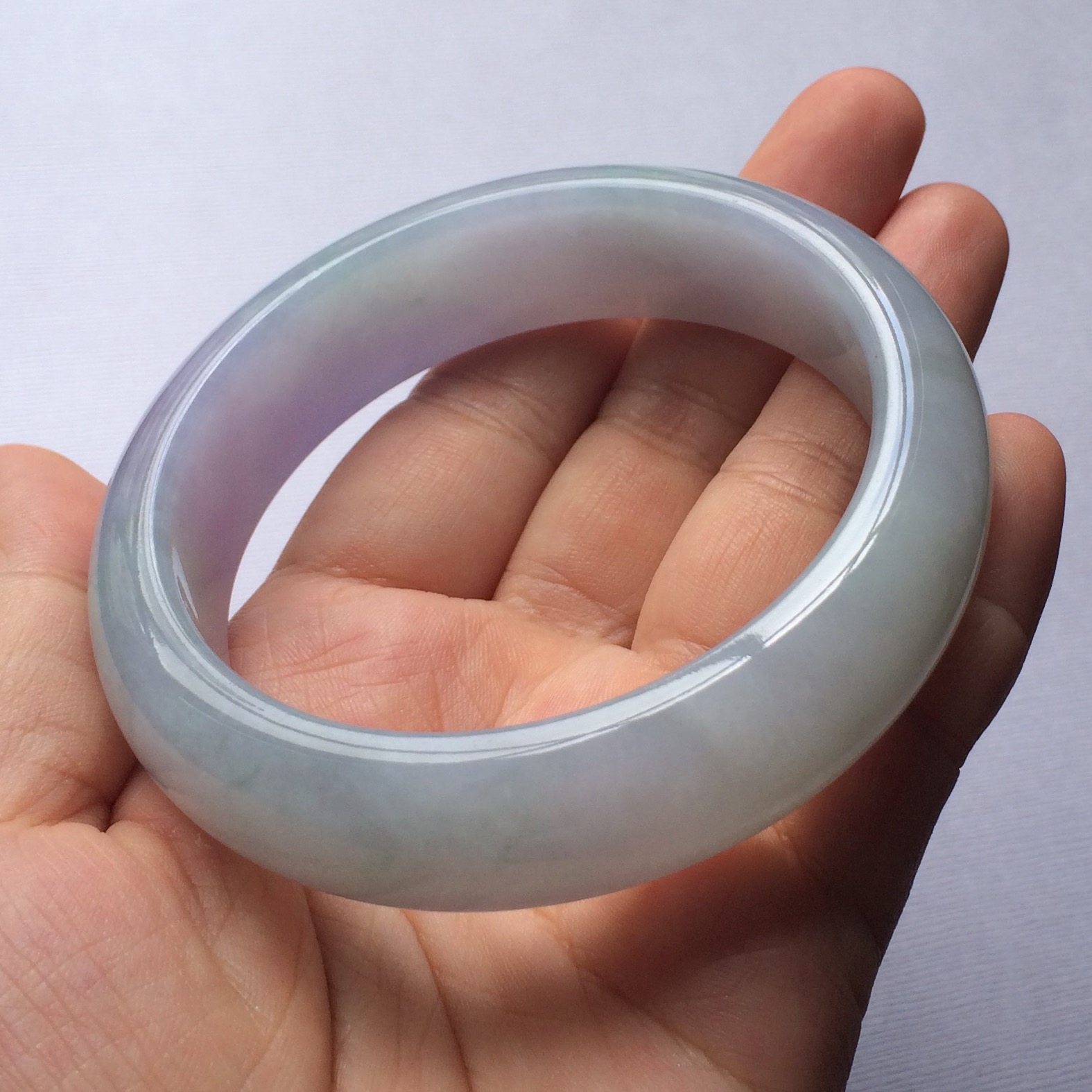 (超值推荐)糯冰种紫罗兰手镯(58.3mm)