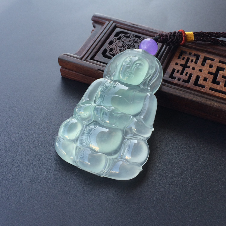 (超值推荐)冰种淡晴水观音挂件