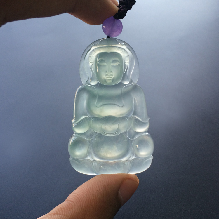 (超值推荐)冰种淡晴水观音挂件