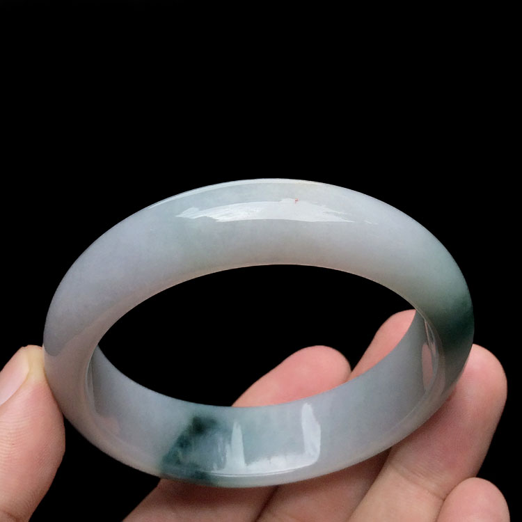 (超值推荐)糯冰种飘花手镯(57.6mm)