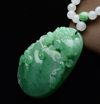 (超值推荐)糯冰种翠色事事如意挂件