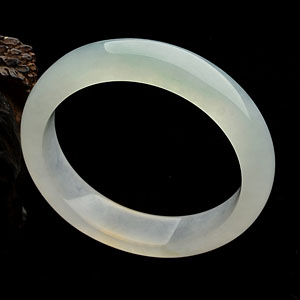 (超值推荐)冰种淡晴水黄翡手镯(50.1mm)