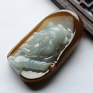 (超值推荐)糯冰种晴水黄翡财源广进挂件