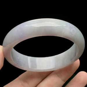 (超值推荐)糯冰种淡紫罗兰手镯(58.7mm)