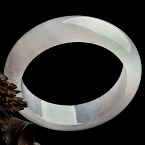 （超值推荐）糯冰种淡紫罗兰手镯（57mm）