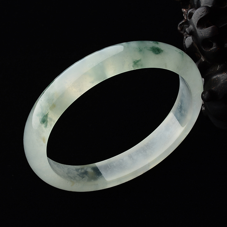 (超值推荐)冰种飘花贵妃镯(56mm-46.7mm)