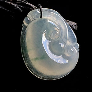 (超值推荐)冰种飘花如意挂件