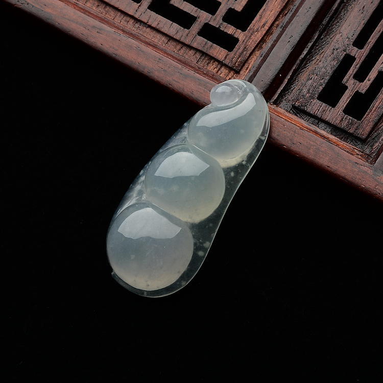 (超值推荐)冰种晴水福豆挂件