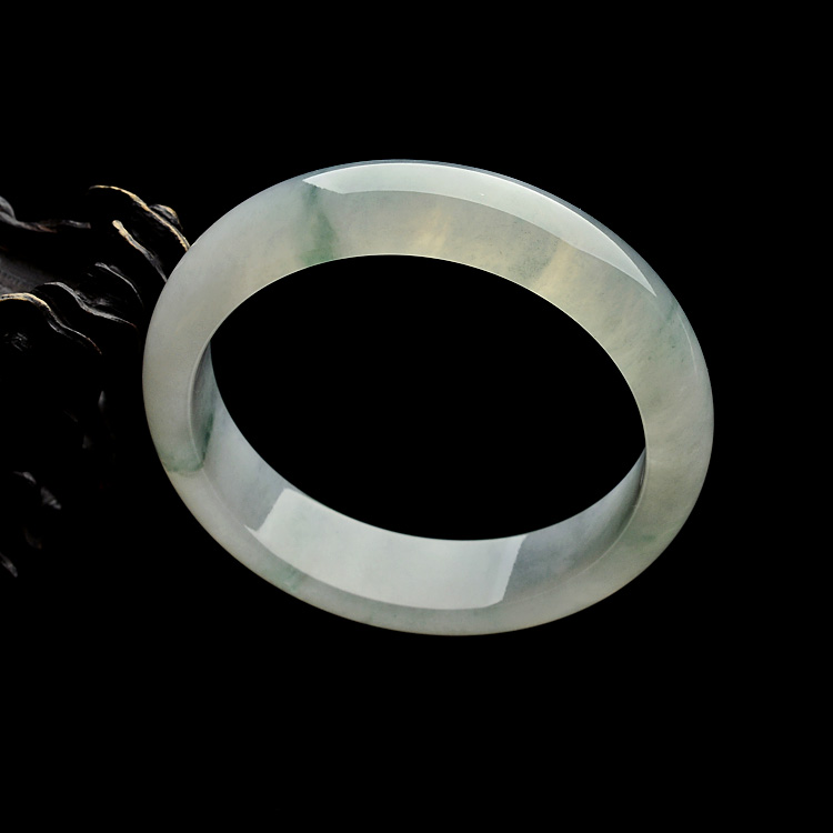 糯冰种飘花手镯（58.6mm）
