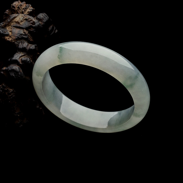 糯冰种飘花手镯（58.6mm）