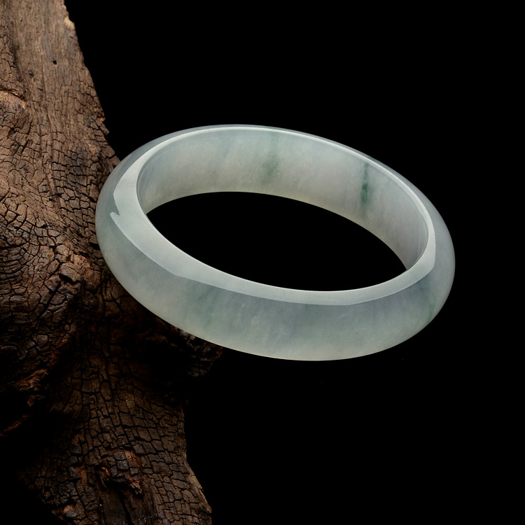 糯冰种飘花手镯（58.6mm）