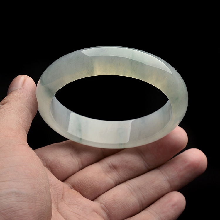 糯冰种飘花手镯（58.6mm）