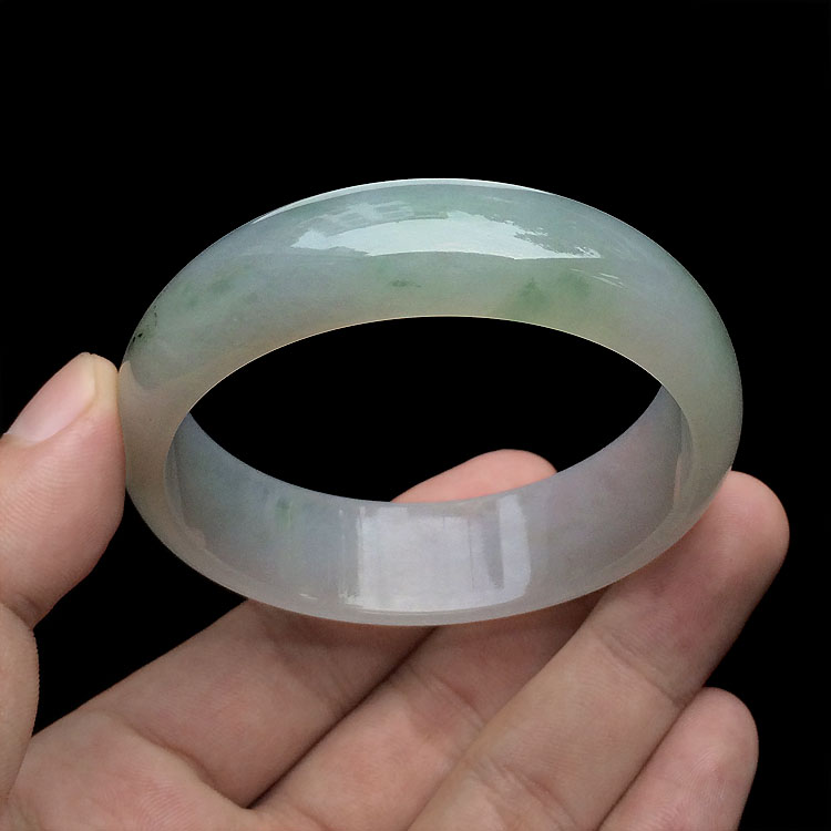 糯冰种飘花手镯(58.3mm)