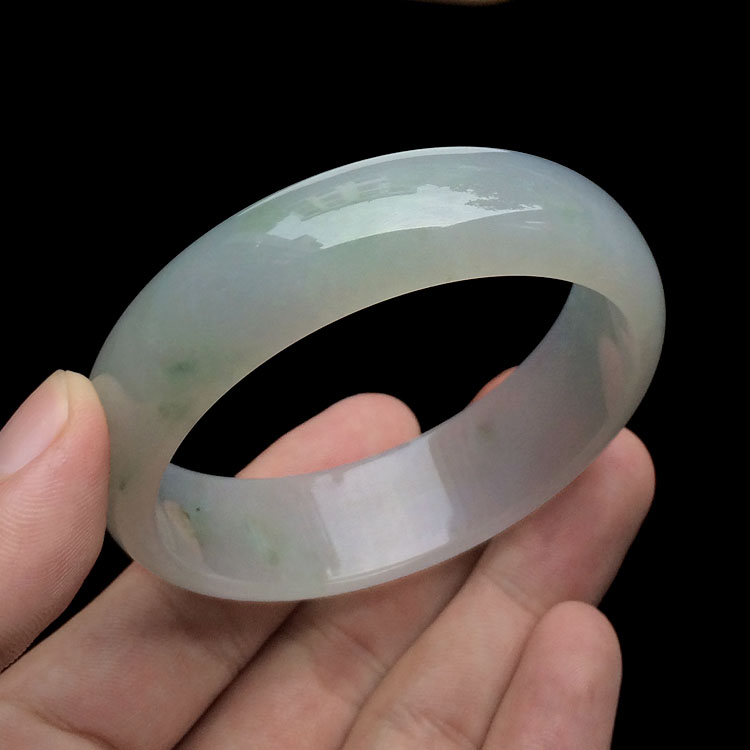 糯冰种飘花手镯(58.3mm)