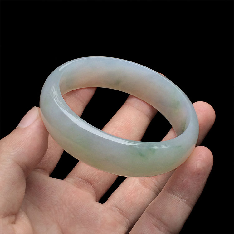 糯冰种飘花手镯(58.3mm)