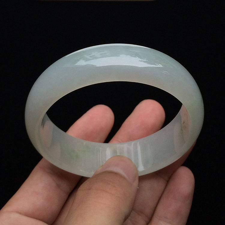 糯冰种飘花手镯(58.3mm)