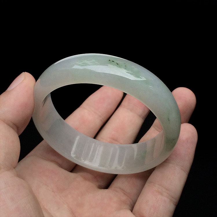 糯冰种飘花手镯(58.3mm)